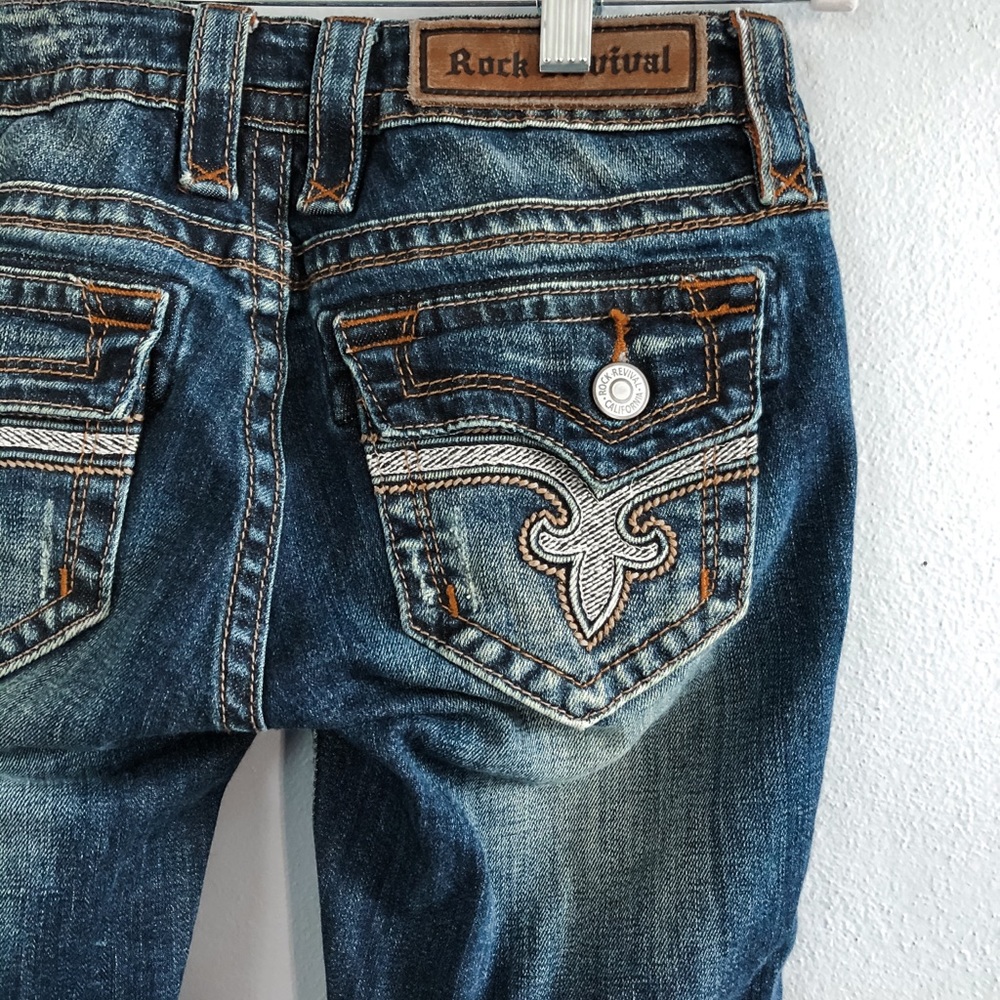 Rock revival embellished jeans size 25